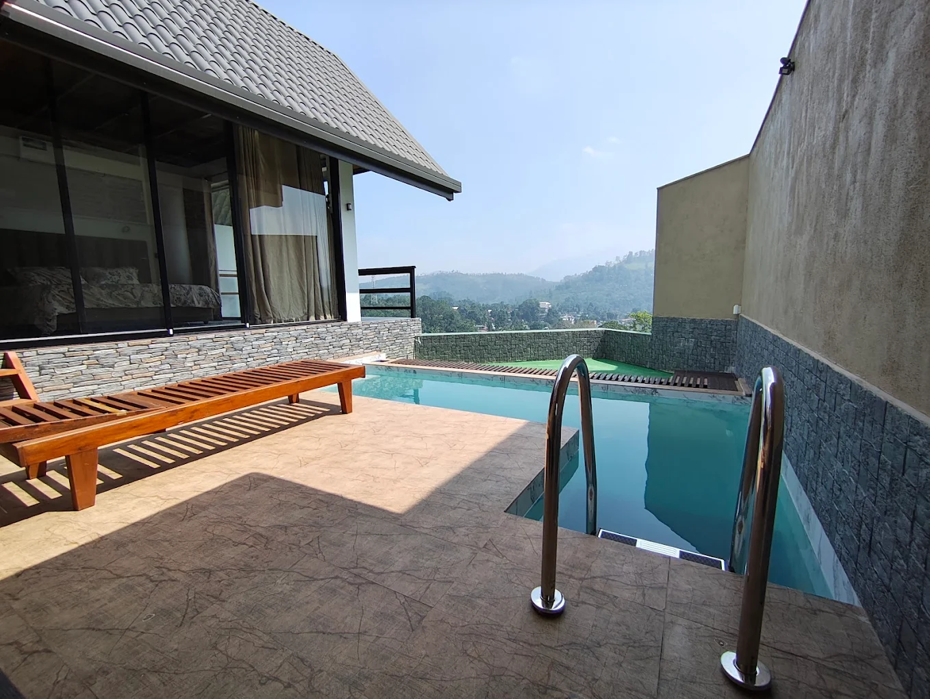 Green Hill 360 Villa exterior with mountain forest backdrop, Hali Ela